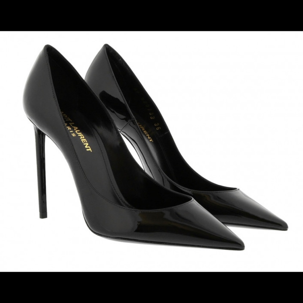 Yves Saint Laurent Black Zoe 105 pumps
